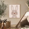 children room interior scandinavian style with mock up frame wall 3d rendering illustration 1